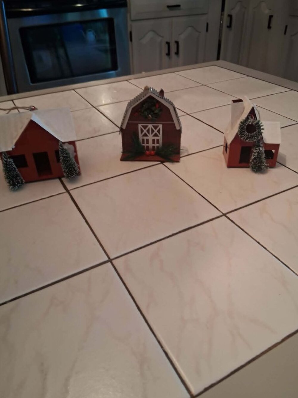 farm house decor set of 3 barns